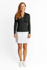 Katelyn Long Sleeved Top - Black - Amy Sport