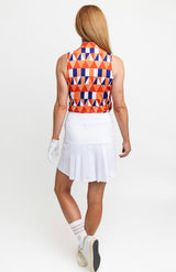 Marisa Pleated Skort - White 18" - Amy Sport