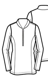 Katelyn 2.0 Long Sleeved Top - White - Amy Sport