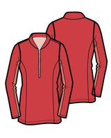Olivia Long Sleeved Top - CHERRY - Amy Sport