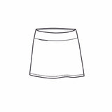 Marisa Pleated Skort - White - Amy Sport