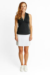 Isabel Sleeveless Top - BLACK