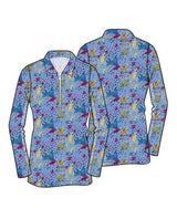 Olivia Long Sleeved Top - AMALFI BLUE