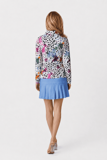 Olivia Long Sleeved Top- AMALFI WHITE
