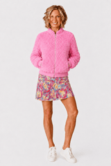 Danni Bomber Jacket - CANYON BLUSH SHERPA