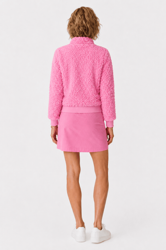 Danni Bomber Jacket - CANYON BLUSH SHERPA
