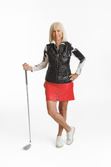 Aurora Skort - CHERRY FAUX LEATHER