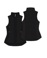 AJ Vest - BLACK QUILTED - Amy Sport