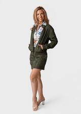 Aurora Snake Skort - OLIVE