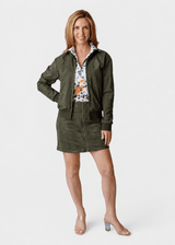 Aurora Snake Skort - OLIVE