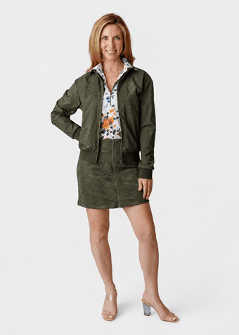 Danni Bomber Jacket - OLIVE