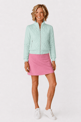 Danni Bomber Jacket - MINT MIRAGE QUILTED