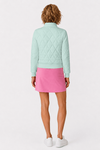 Danni Bomber Jacket - MINT MIRAGE QUILTED