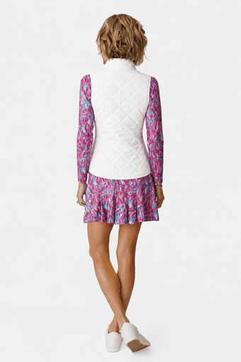 AJ Vest - WHITE QUILTED
