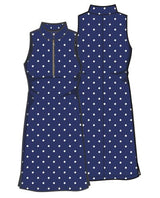Course To Cocktails Sleeveless Dress - Navy Logo - Amy Sport