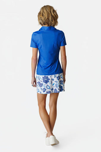 Cynthia Short Sleeved Top - MONACO BLUE