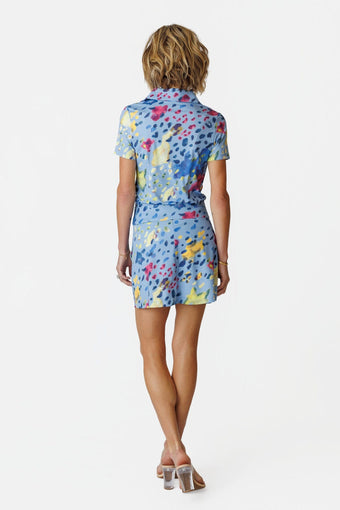Cynthia Short Sleeved Top - AMALFI BLUE
