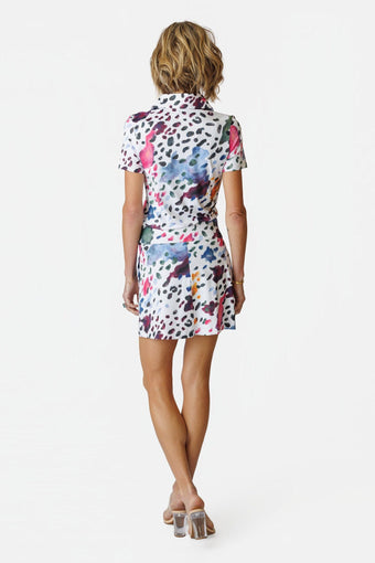 Cynthia Short Sleeved Top - AMALFI WHITE