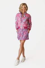 Danni Bomber Jacket - SUNSET BLOOM QUILTED