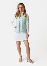 AJ Vest - MINT MIRAGE QUILTED