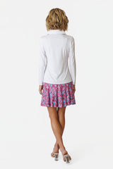 Olivia Long Sleeved Top - WHITE