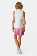 AJ Vest - WHITE QUILTED
