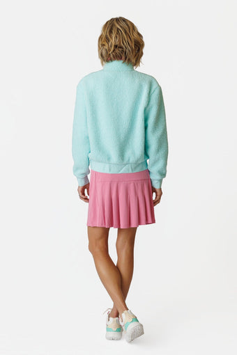 Danni Bomber Jacket - MINT MIRAGE SHERPA