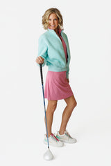 Danni Bomber Jacket - MINT MIRAGE SHERPA