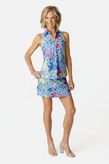 Madi Sleeveless Top - AMALFI BLUE
