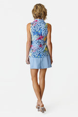 Madi Sleeveless Top - AMALFI BLUE