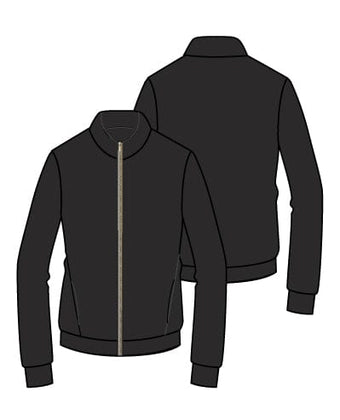 Danni Bomber Jacket - BLACK SHERPA - Amy Sport