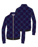 Danni Bomber Jacket - DARK WATCH PLAID - Amy Sport