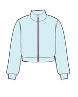 Danni Bomber Jacket - MINT MIRAGE SHERPA