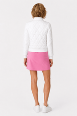 Danni Bomber Jacket - WHITE QUILTED