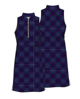 Course To Cocktails Sleeveless Dress - DARK WATCH PLAID - Amy Sport