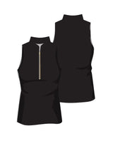 Isabel Sleeveless Top - BLACK - Amy Sport