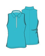 Madi Sleeveless Top - BLUE AGAVE