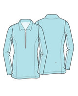 Olivia Long Sleeved Top - MINT MIRAGE