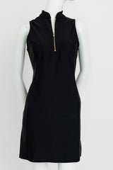 FINAL SALE Frontline Sleeveless Dress - Black For Cooler Weather - Amy Sport