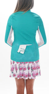 Katelyn 2.0 Long Sleeved Top - Rose Green - Amy Sport
