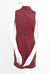Frontline 2.0 Sleeveless Dress - Wine Leopard - Amy Sport