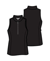 Frontline 2.0 Sleeveless Top - Black - Amy Sport