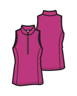 Women's Sleeveless Golf Top Pink