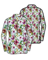 Katelyn 2.0 Long Sleeved Top - Light Hibiscus - Amy Sport