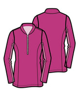 Women's Long Sleeve Golf Top Pink