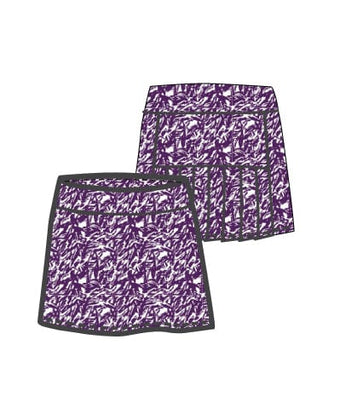 Marisa Pleated Skort - French Abstract - Amy Sport