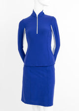 Katelyn 2.0 Long Sleeved Top - Royal Blue - Amy Sport