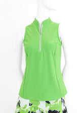 Frontline 2.0 Sleeveless Top - Lime - Amy Sport